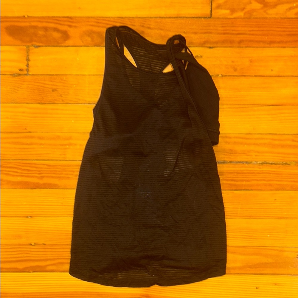 Black Sheer Tank Top